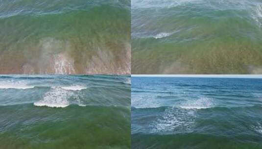 海边海浪航拍长镜头高清在线视频素材下载
