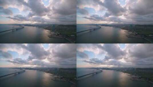大连星海湾跨海大桥高清在线视频素材下载