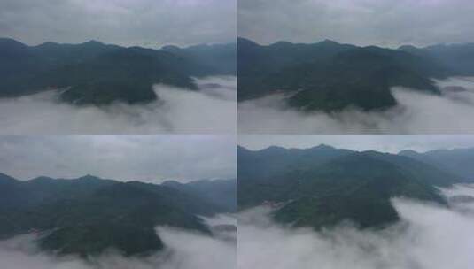 航拍南岳衡山绝美云雾高清在线视频素材下载