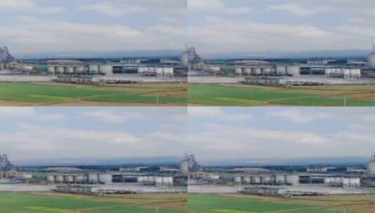 大型工业生产工厂竖屏航拍高清在线视频素材下载