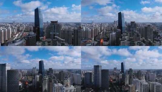 上海龙之梦延时航拍高清在线视频素材下载