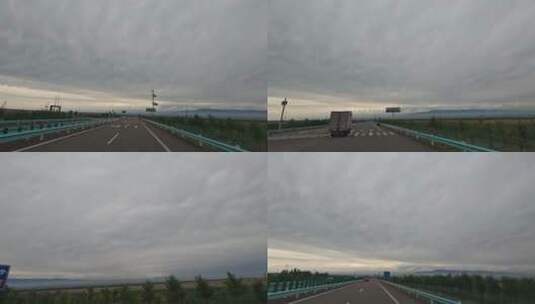 新疆行车风景第一视角视频素材高清在线视频素材下载