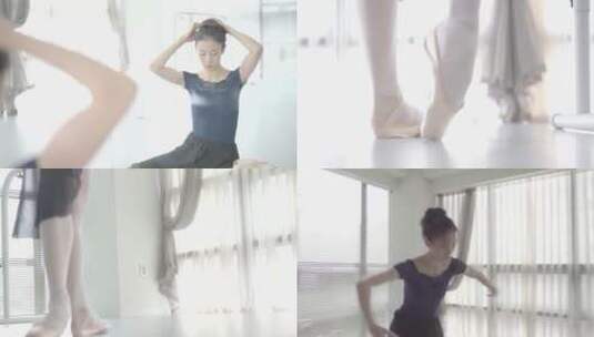 美女跳芭蕾舞高清在线视频素材下载