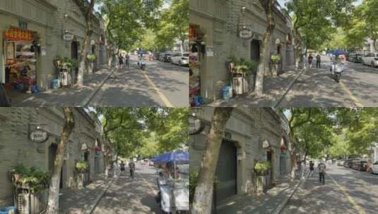杭州的街道，弄堂高清在线视频素材下载