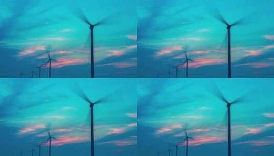 绿色能源风力发电高清在线视频素材下载