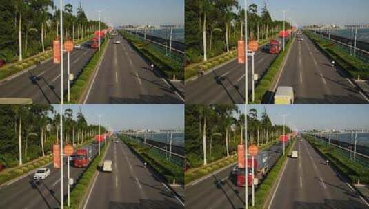 城市道路交通景观高清在线视频素材下载