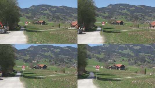 瑞士乡村小屋特写镜头高清在线视频素材下载