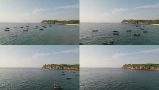 中国广西北海涠洲岛海景风光航拍高清在线视频素材下载