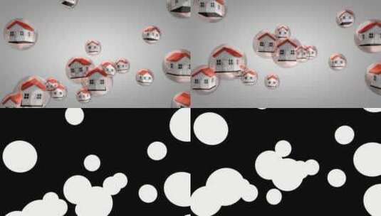 住房价值泡沫Alpha动画高清在线视频素材下载