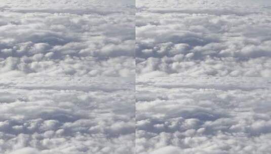 俯拍航拍天空中云层密布高清在线视频素材下载