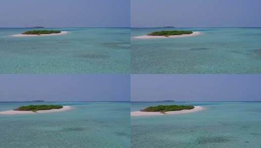 被大海包围的小岛屿高清在线视频素材下载