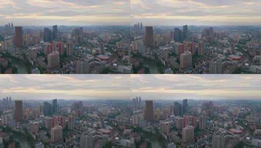 成都城北商圈航拍高清在线视频素材下载