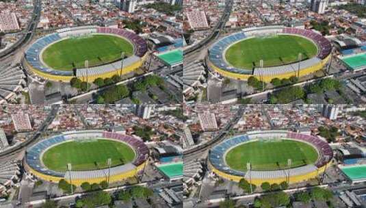 巴西Aracaju Sergipe足球场。巴西东北部旅游。高清在线视频素材下载