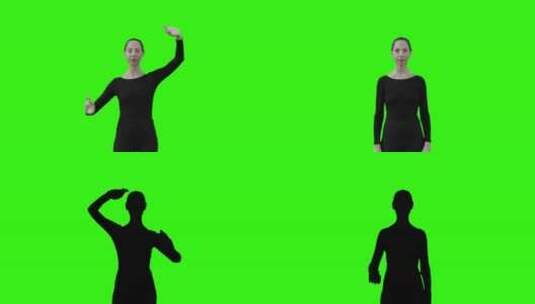 女性动作滑动手势高清在线视频素材下载