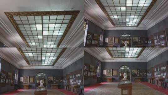 博物馆的大厅高清在线视频素材下载