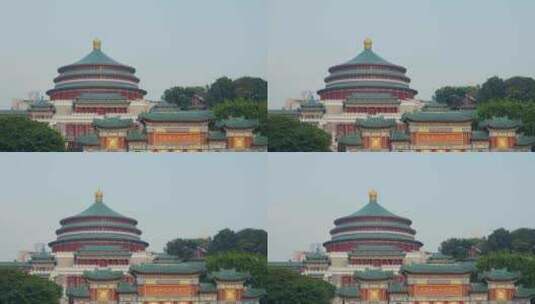 重庆大礼堂高清在线视频素材下载