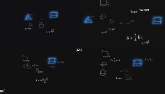 数学公式视频素材高清在线视频素材下载