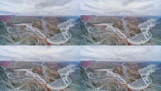 安集海大峡谷的云海高清在线视频素材下载