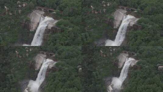 雨后泰山，飞瀑流水高清在线视频素材下载