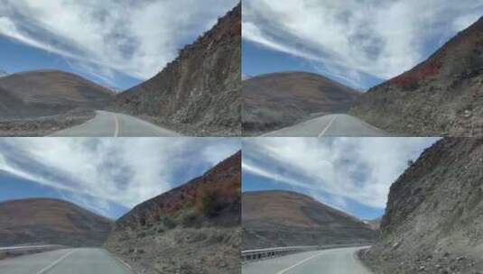 西藏绵延的雪山高清在线视频素材下载