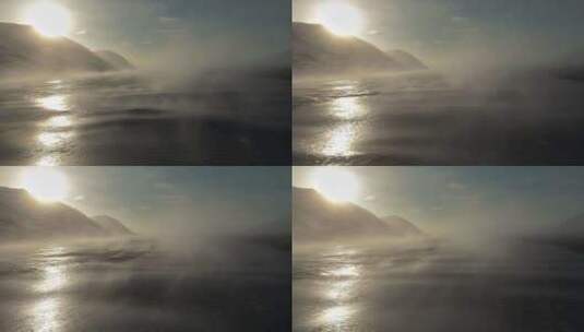 迷雾海洋海面高清在线视频素材下载