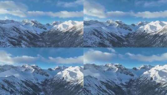 雪山航拍素材高清在线视频素材下载