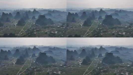 水墨桂林中国山水宣传片美丽的乡村桂林高清在线视频素材下载