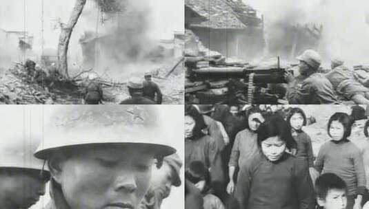 1943年常德会战 中国军队与日军激战现场高清在线视频素材下载