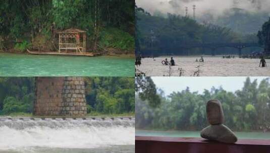 山林乡村溪流旅游美景素材合集高清在线视频素材下载