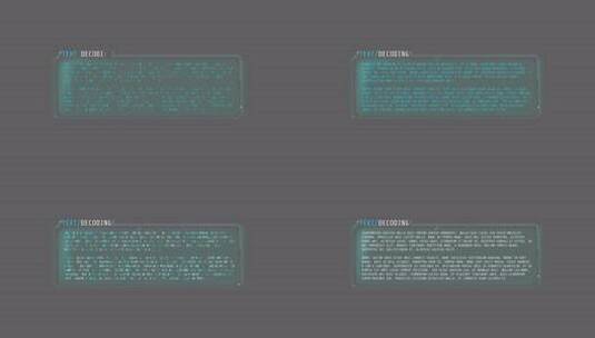 具有随机字母效果的中文本解码窗口高清在线视频素材下载