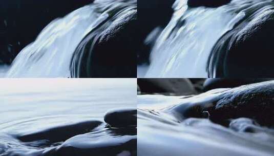 清澈质感水流高清在线视频素材下载