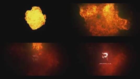 火焰爆炸logo演绎AE模板高清AE视频素材下载
