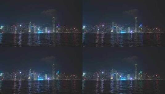 香港维多利亚港大景夜景视频4K高清在线视频素材下载