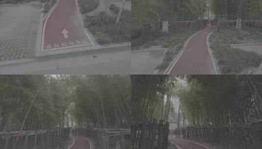 上海小区里的健身步道 健康高清在线视频素材下载