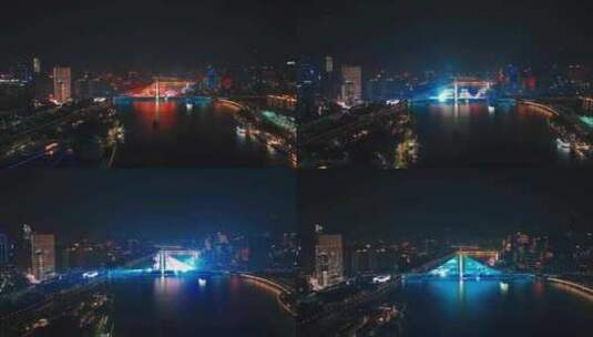 广州城市夜景 广州城市 广州灯光节高清在线视频素材下载