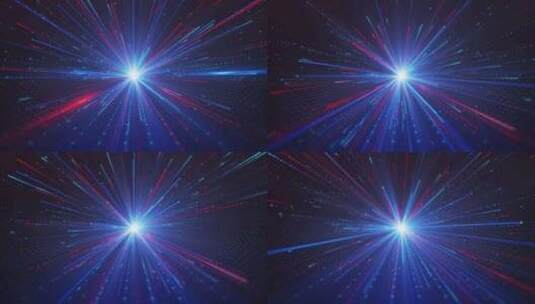 蓝色高科技粒子光线爆炸网格粒子线条背景高清在线视频素材下载