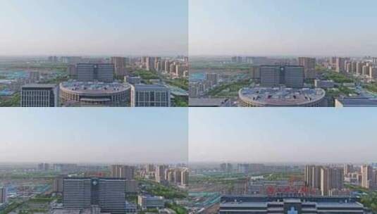 唐山中心医院航拍高清在线视频素材下载