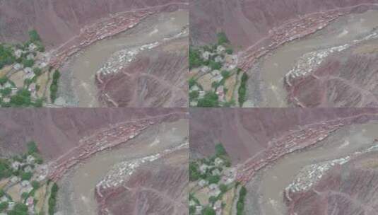 西藏云南盐井藏南风光风景4k高清航拍素材高清在线视频素材下载