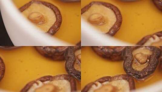 泡水发香菇切香菇高清在线视频素材下载