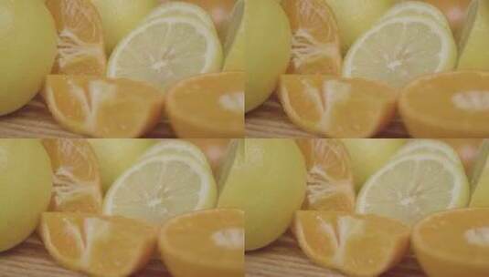 新鲜果蔬水嫩柠檬高清在线视频素材下载