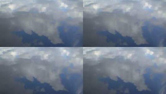 云层在水里的倒影高清在线视频素材下载
