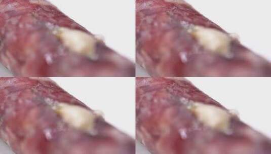 解剖被腐蚀的香肠高清在线视频素材下载