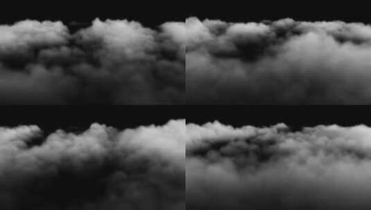 云海、白云、翻滚的云层、云雾、雾气高清在线视频素材下载