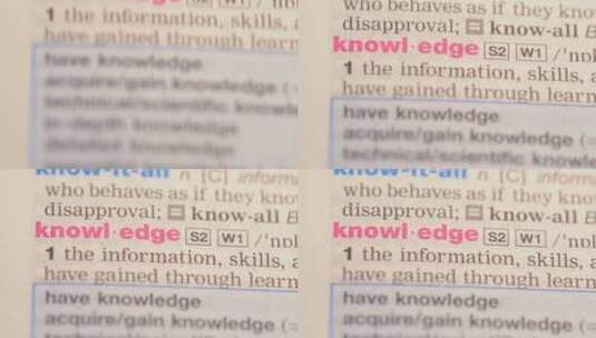 字典的定义知识高清在线视频素材下载
