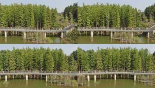 航拍杭州青山湖风景高清在线视频素材下载