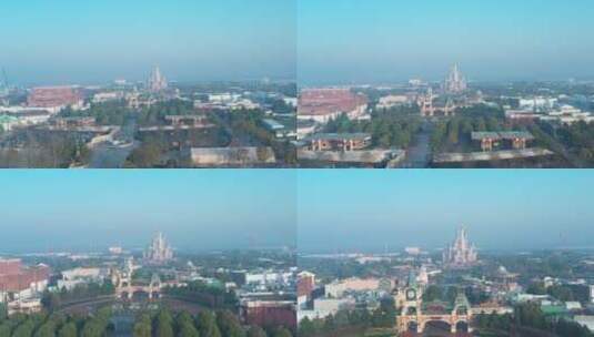 上海迪士尼乐园和酒店高清在线视频素材下载