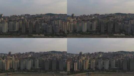 重庆市涪陵区滨江城市建筑航拍高清在线视频素材下载