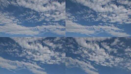 漂亮美丽的蓝天白云空镜头高清在线视频素材下载