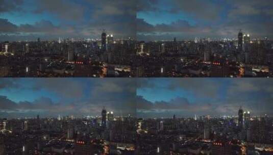 上海浦西徐汇区航拍空镜高清在线视频素材下载