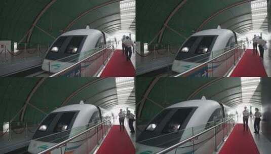 上海磁悬浮列车高清在线视频素材下载